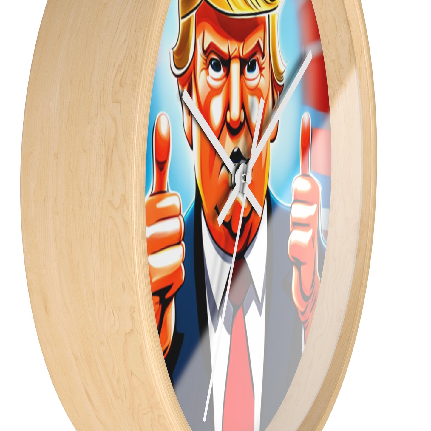 Trump Wall Clock