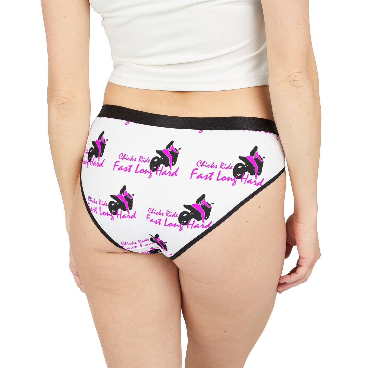Pink Motorcycle Chicks Women's Underwear | All-Over Print