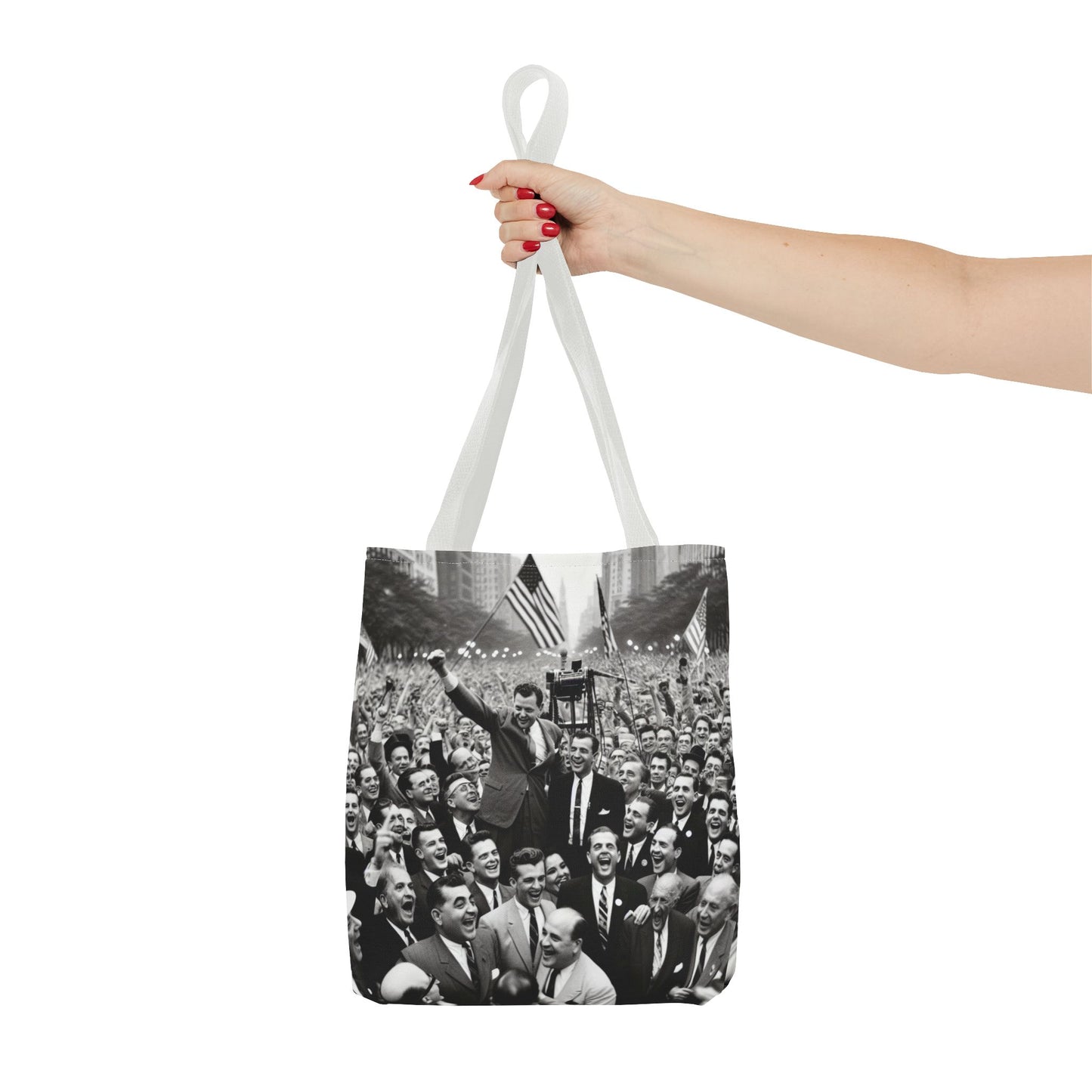 Vintage Political Rally Tote Bag — Retro Campaign Poster Design
