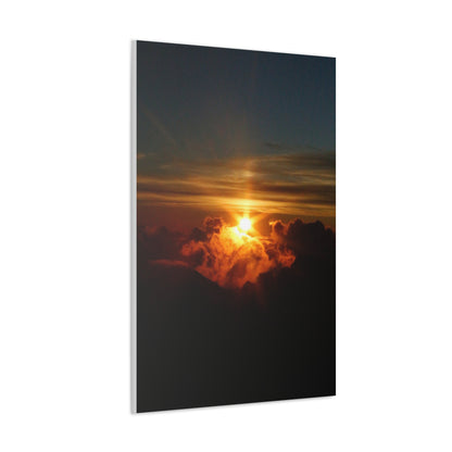 Sunrise on to of a volcano in Maui, Hawaii Canvas Gallery Wraps