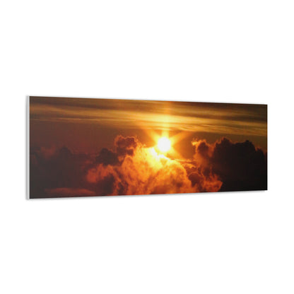 Sunrise on to of a volcano in Maui, Hawaii Canvas Gallery Wraps