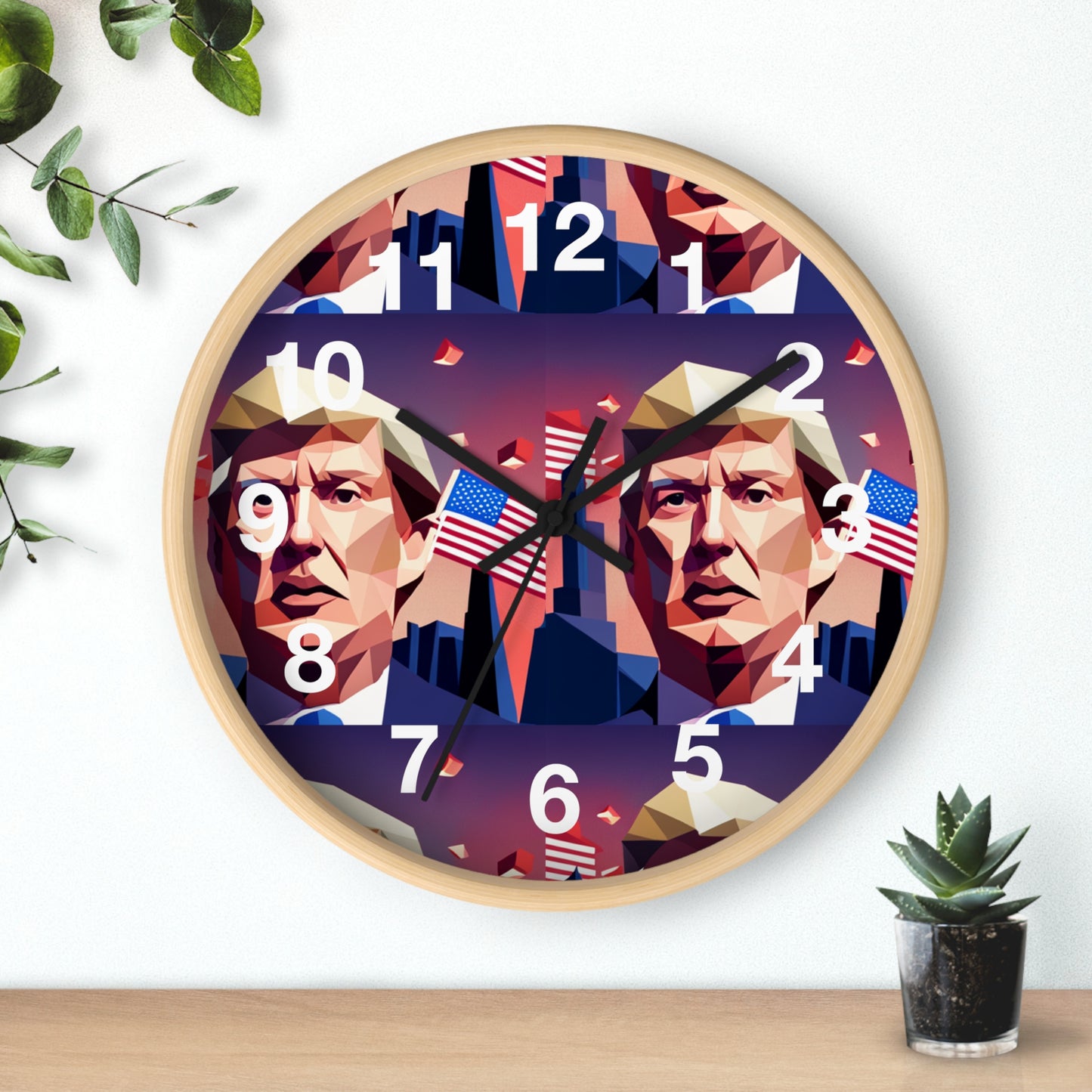 Trrump Wall Clock