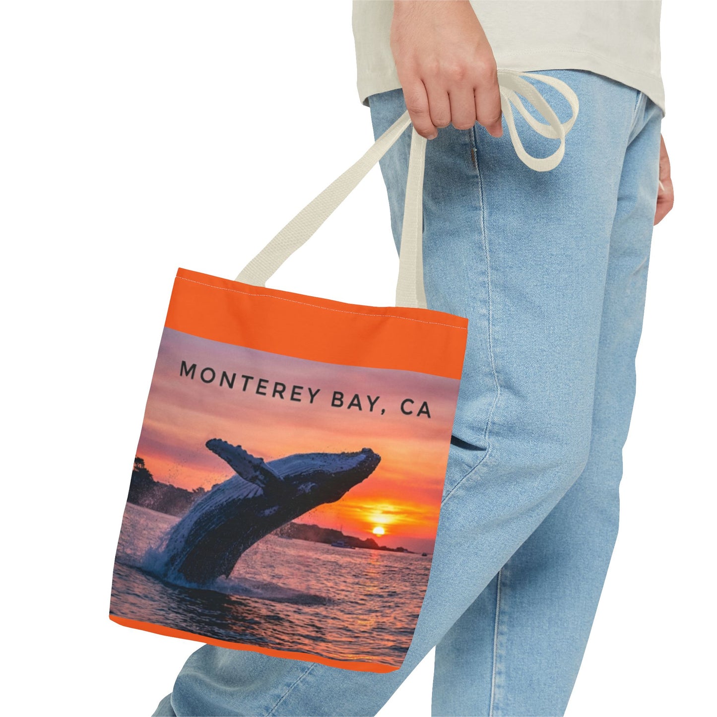 Monterey Bay Whale Sunset Tote