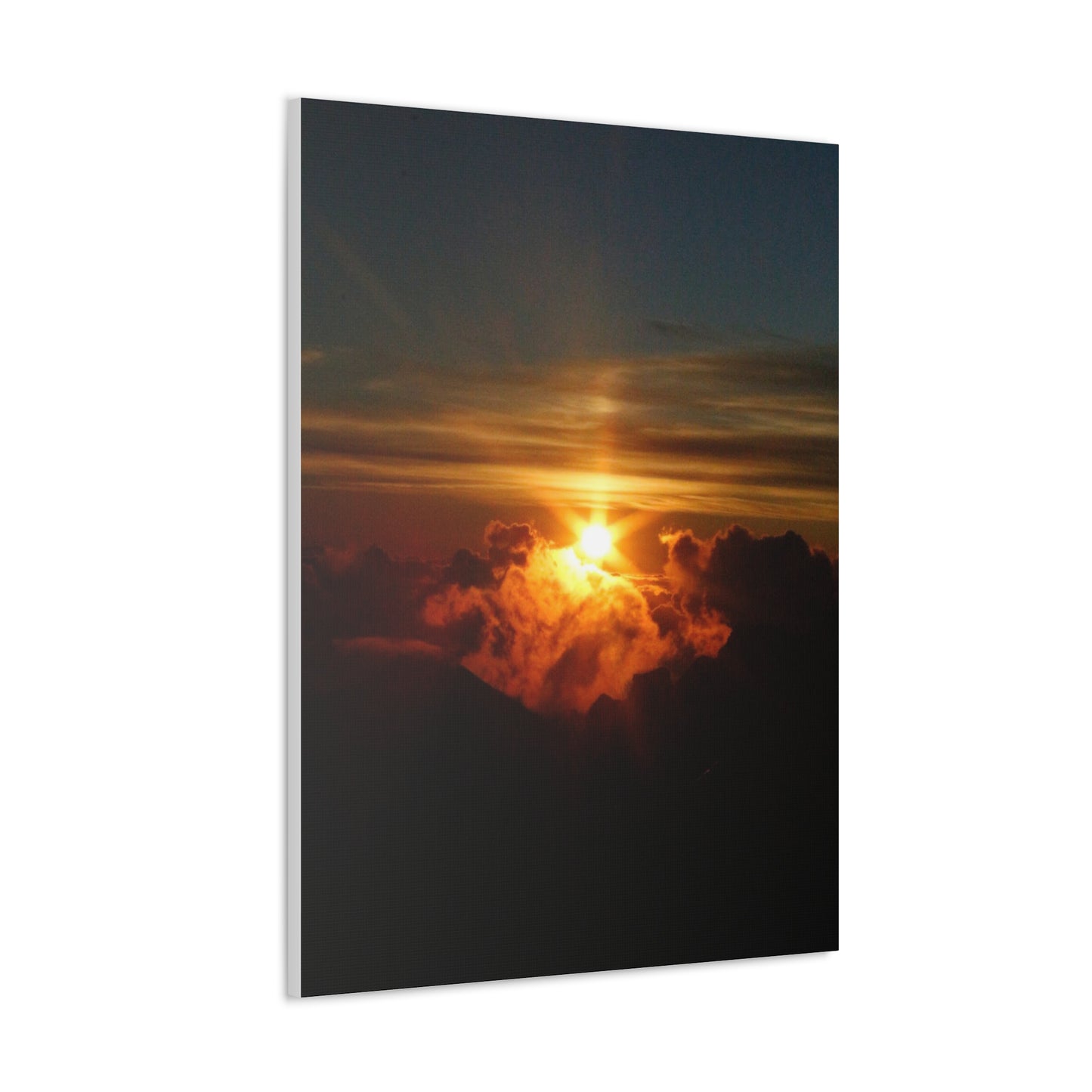 Sunrise on to of a volcano in Maui, Hawaii Canvas Gallery Wraps