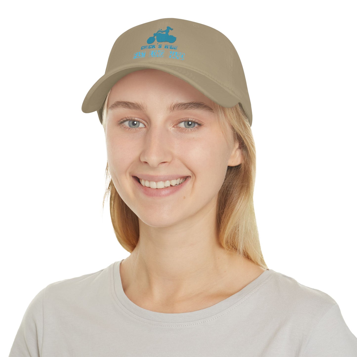 Chick Rides, Fast Hard Long Low Profile Baseball Cap