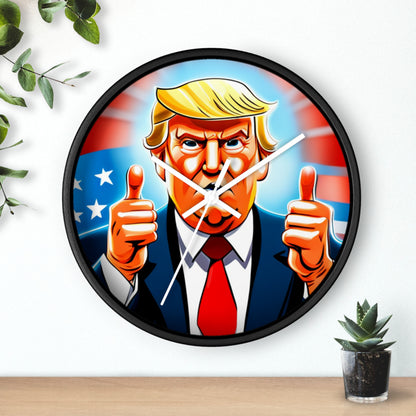 Trump Wall Clock