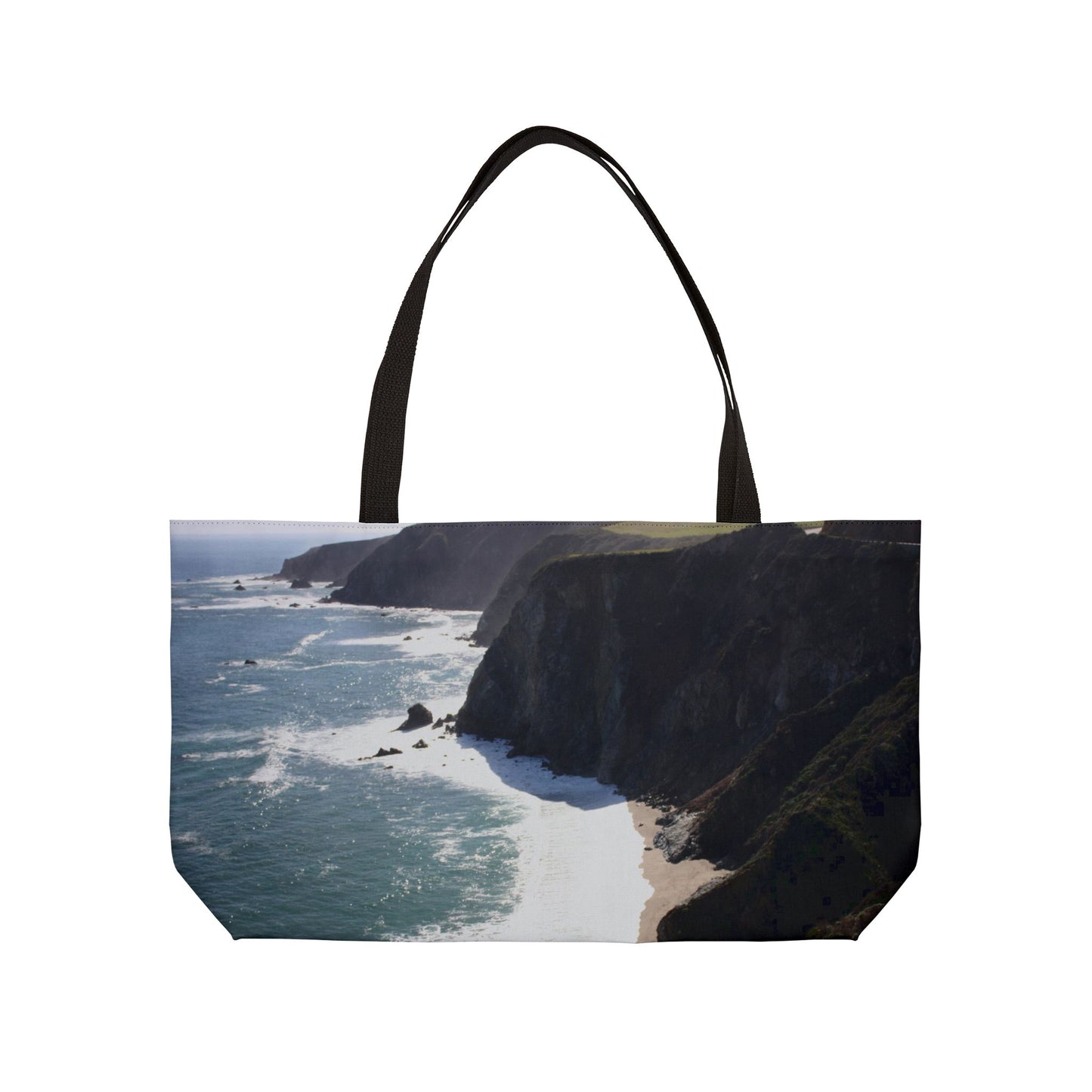 Coastal Cliffside Weekender Tote Bag — Ocean Beach Travel Bag