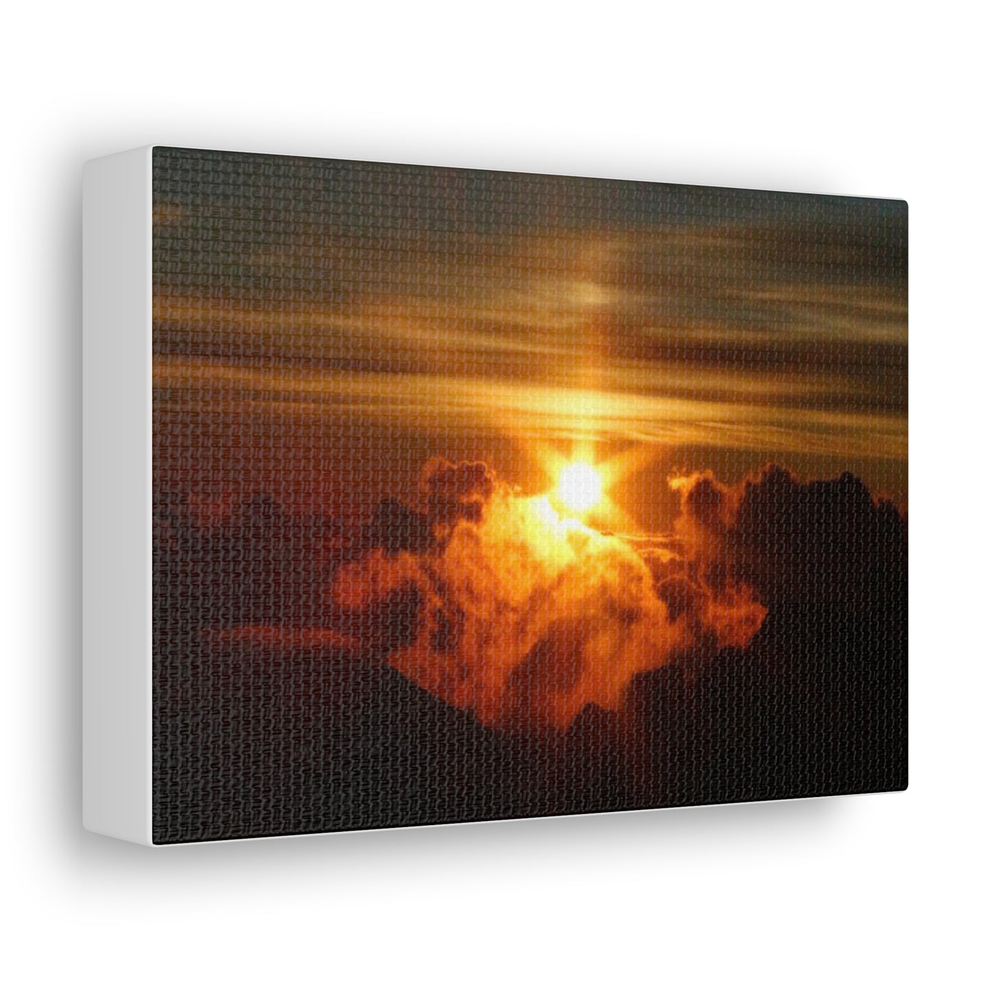 Sunrise on to of a volcano in Maui, Hawaii Canvas Gallery Wraps