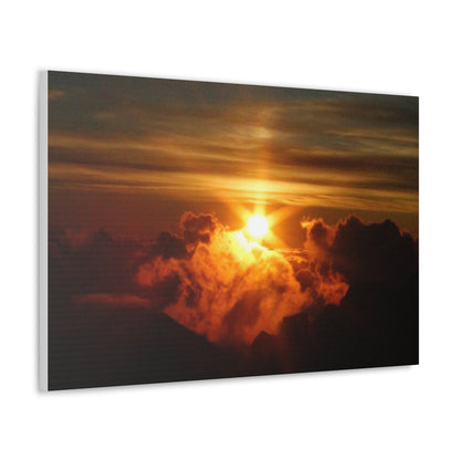 Sunrise on to of a volcano in Maui, Hawaii Canvas Gallery Wraps