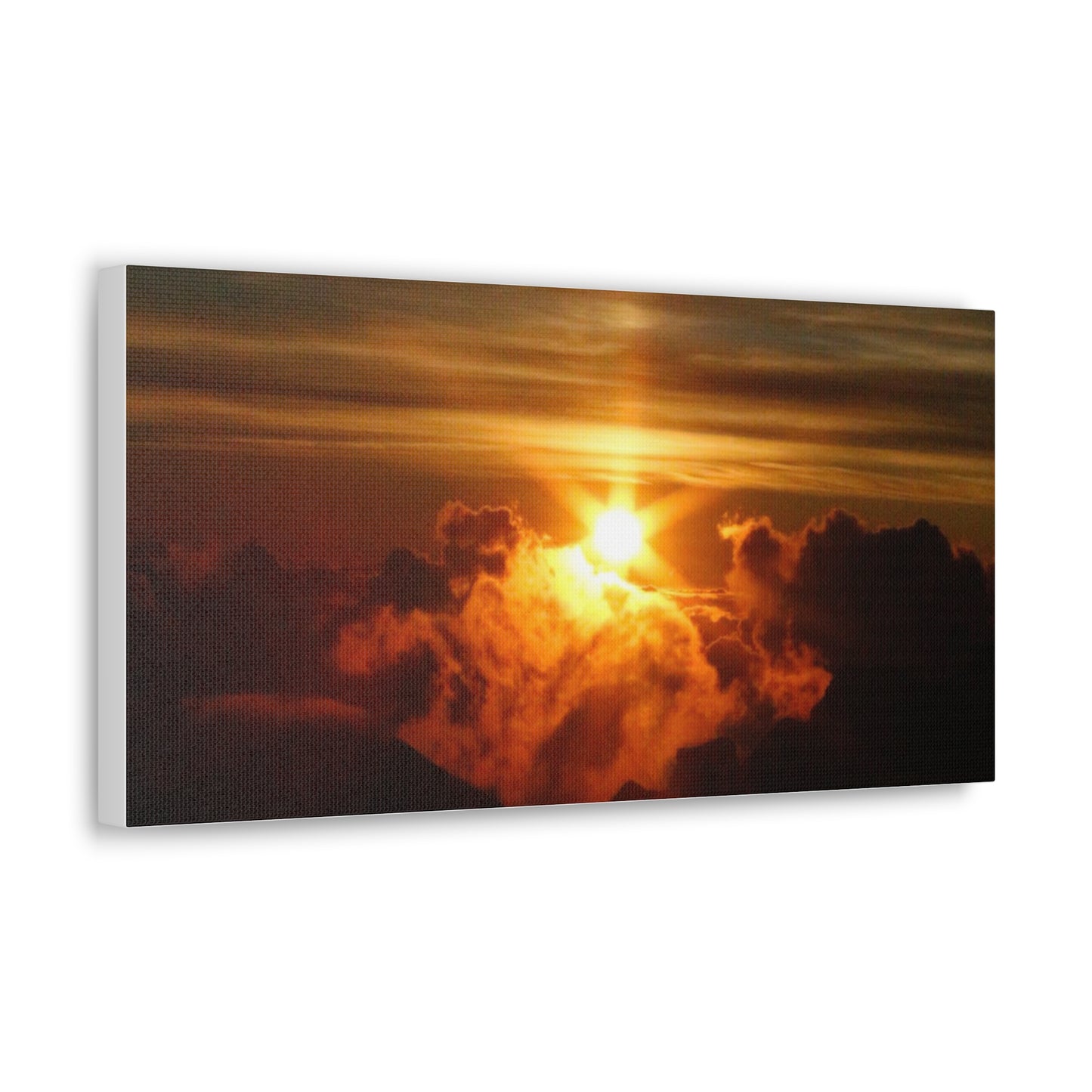 Sunrise on to of a volcano in Maui, Hawaii Canvas Gallery Wraps