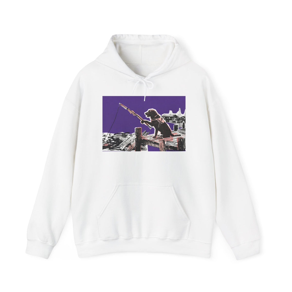 Guitarist Skyline Hoodie — Purple Rock City Music Graphic Hoodie