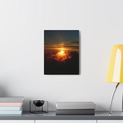 Sunrise on to of a volcano in Maui, Hawaii Canvas Gallery Wraps