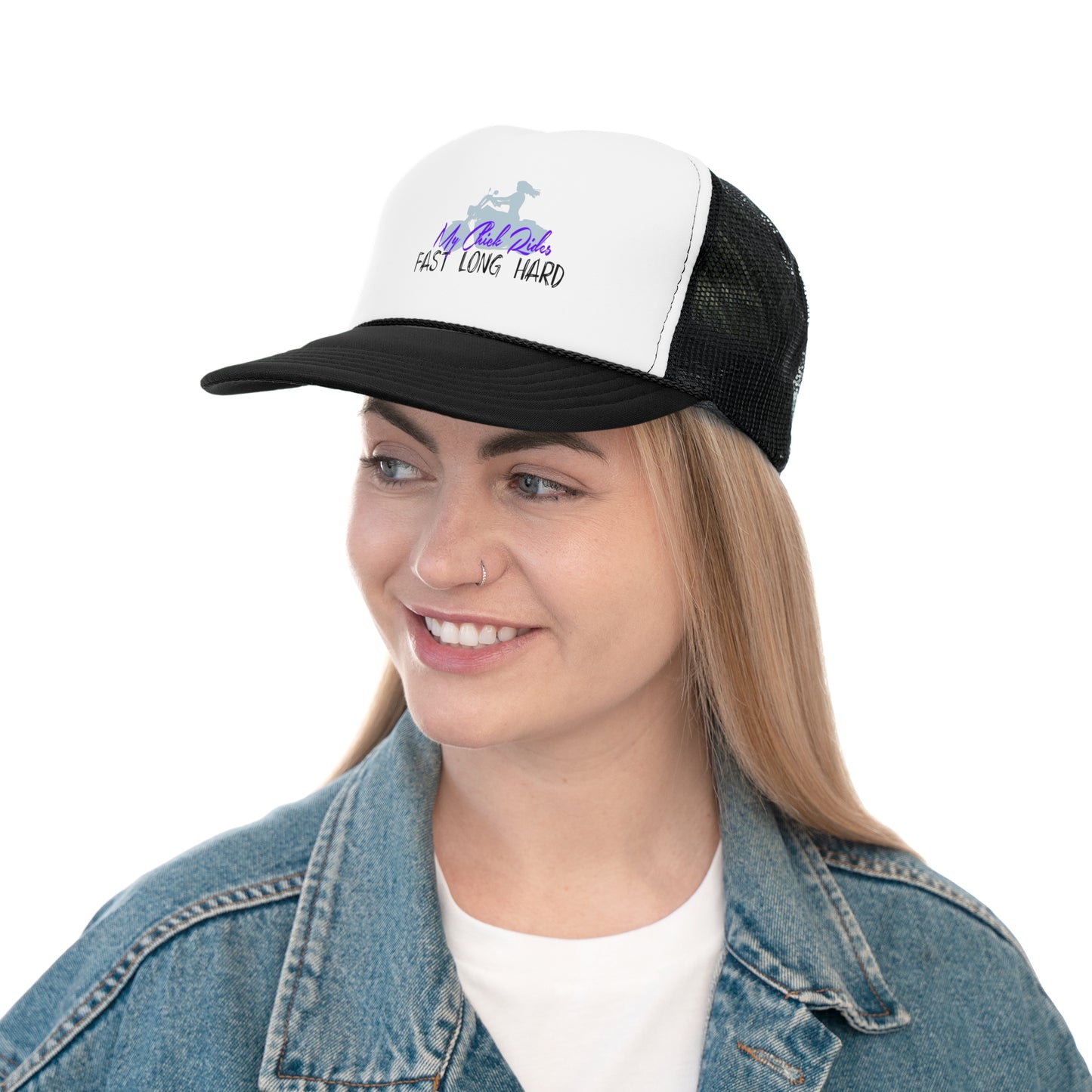 Chicks Ride Trucker Caps