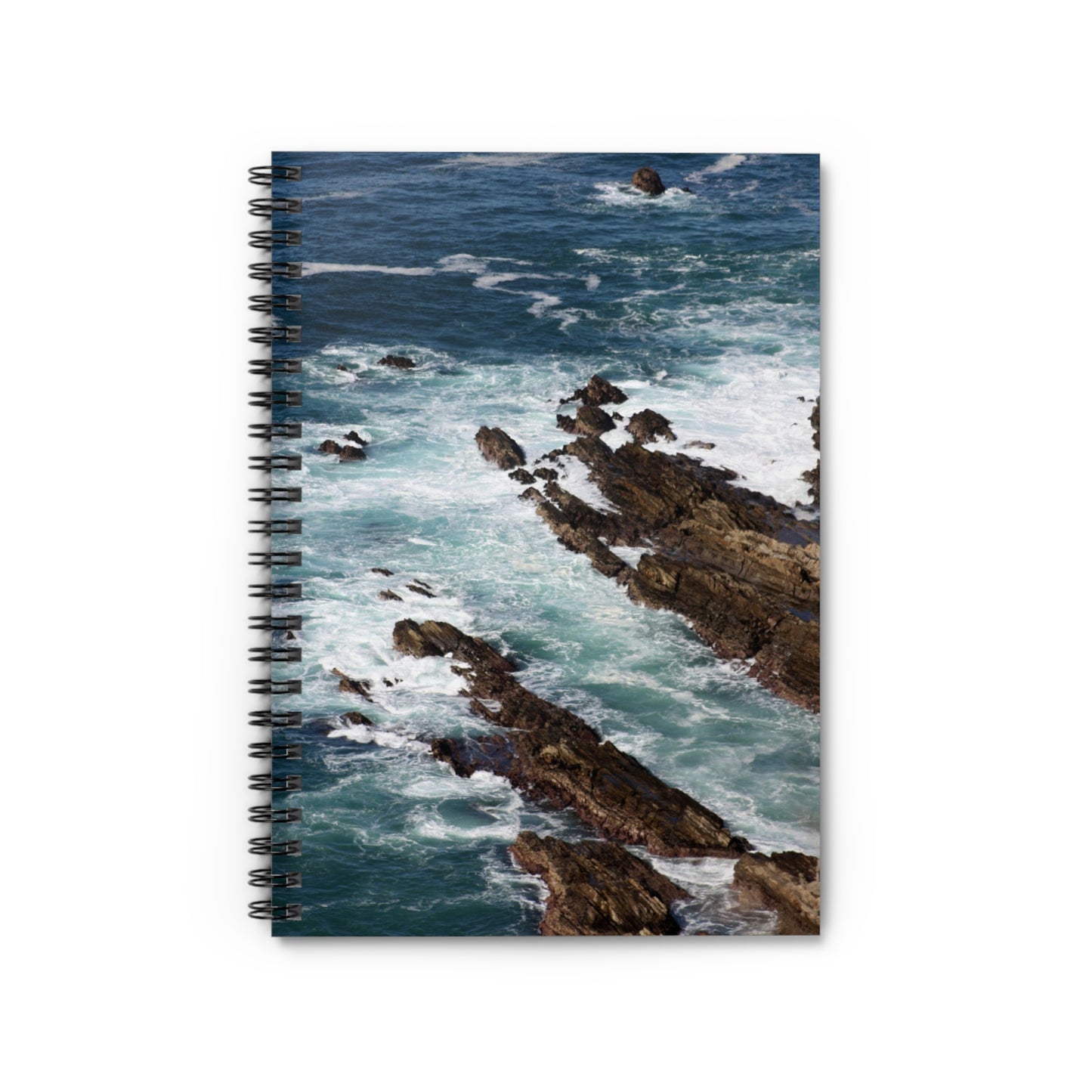 Big Sur Ocean Waves Spiral Notebook - Ruled Line