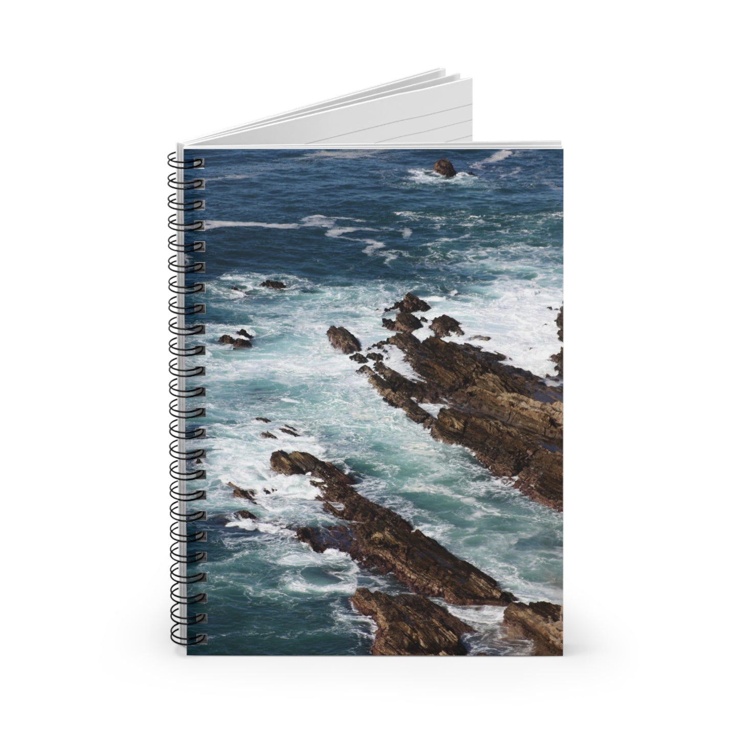 Big Sur Ocean Waves Spiral Notebook - Ruled Line