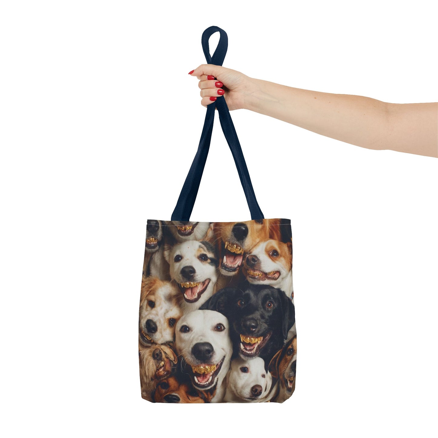 Happy Pack Dog Faces Tote Bag –