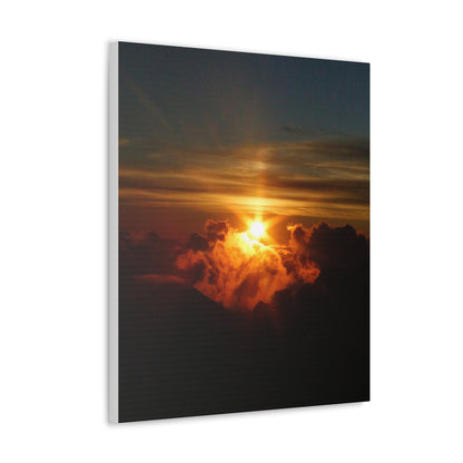 Sunrise on to of a volcano in Maui, Hawaii Canvas Gallery Wraps