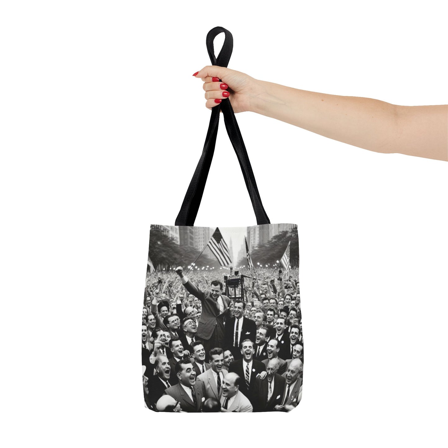 Vintage Political Rally Tote Bag — Retro Campaign Poster Design