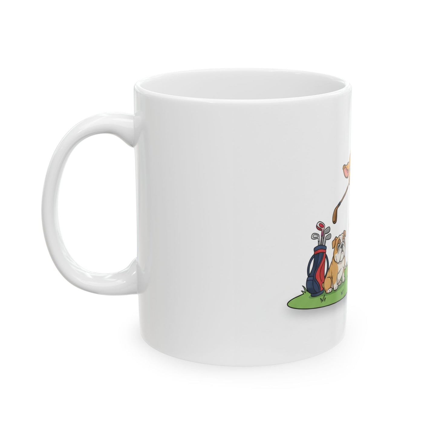 Dog Golfers Ceramic Mug — Cute Dogs Playing Golf 11oz/15oz