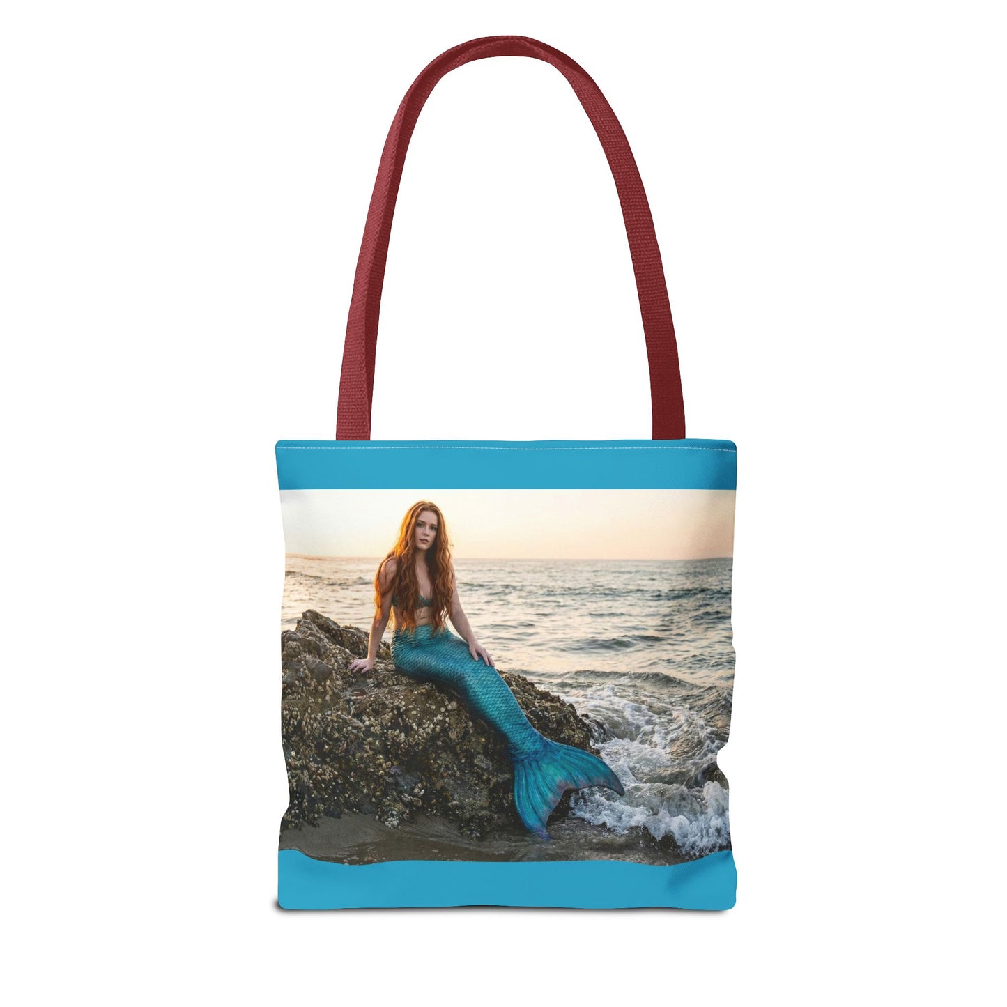 Mermaid Beach Tote Bag — Photo Print Ocean Wave Carryall