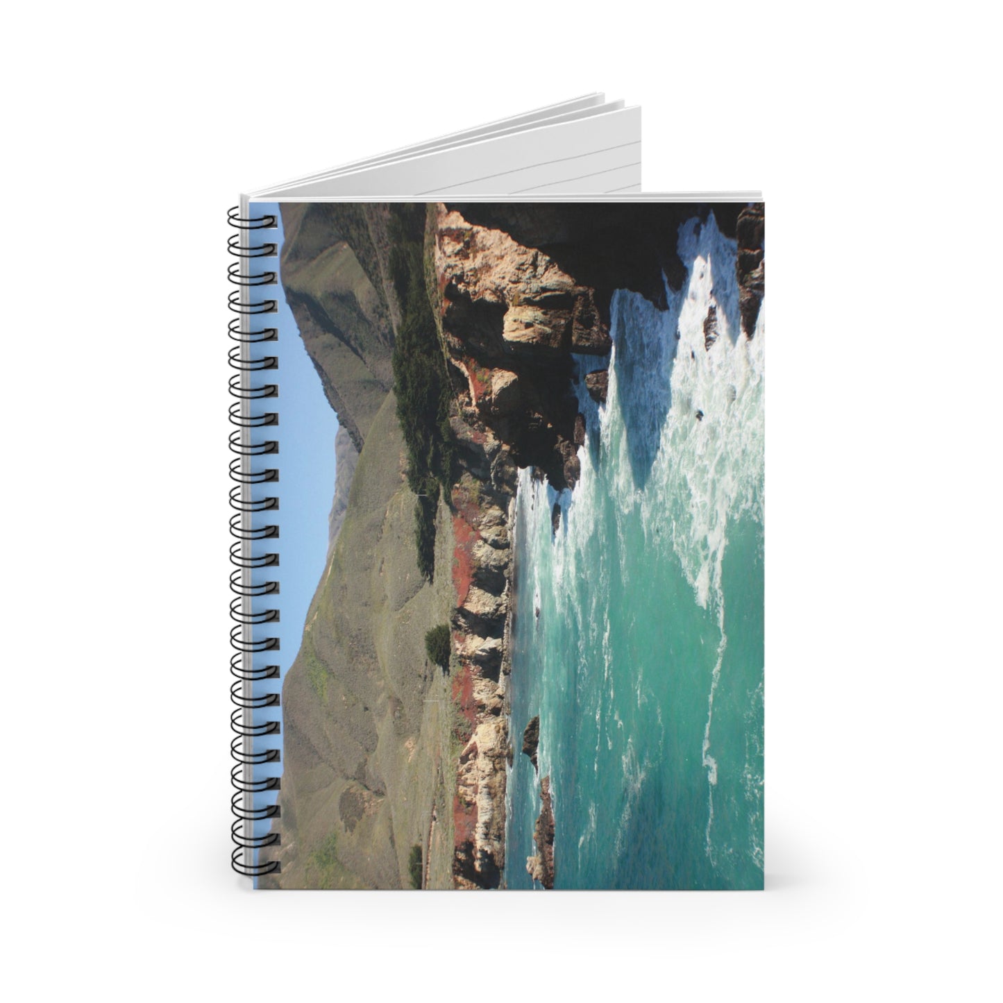 Big Sur Cali Ocean Spiral Notebook - Ruled Line