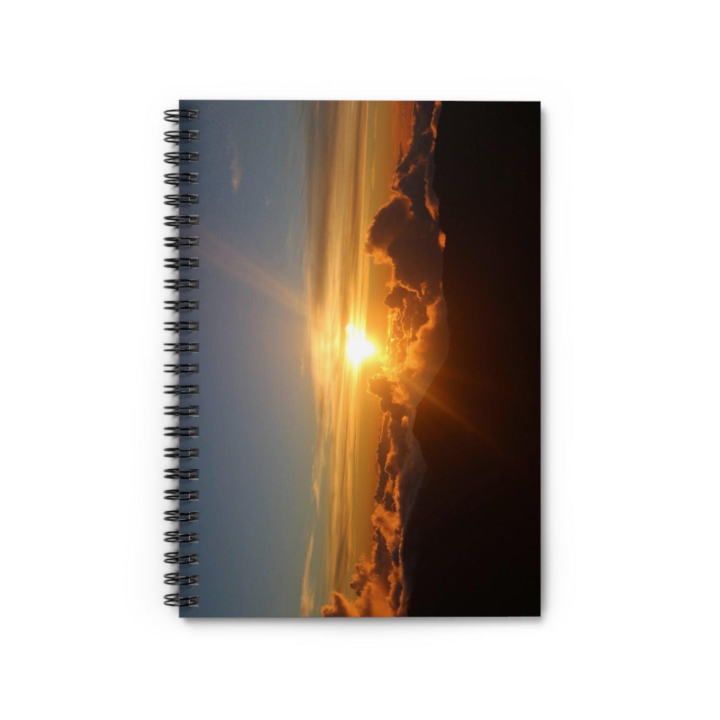 Sunrise Cloudscape Spiral Notebook — Ruled Journal for Daily Notes & Inspiration