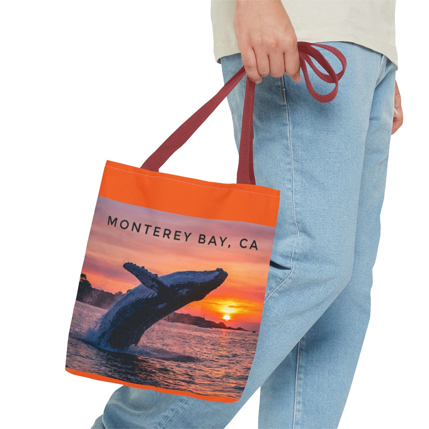 Monterey Bay Whale Sunset Tote