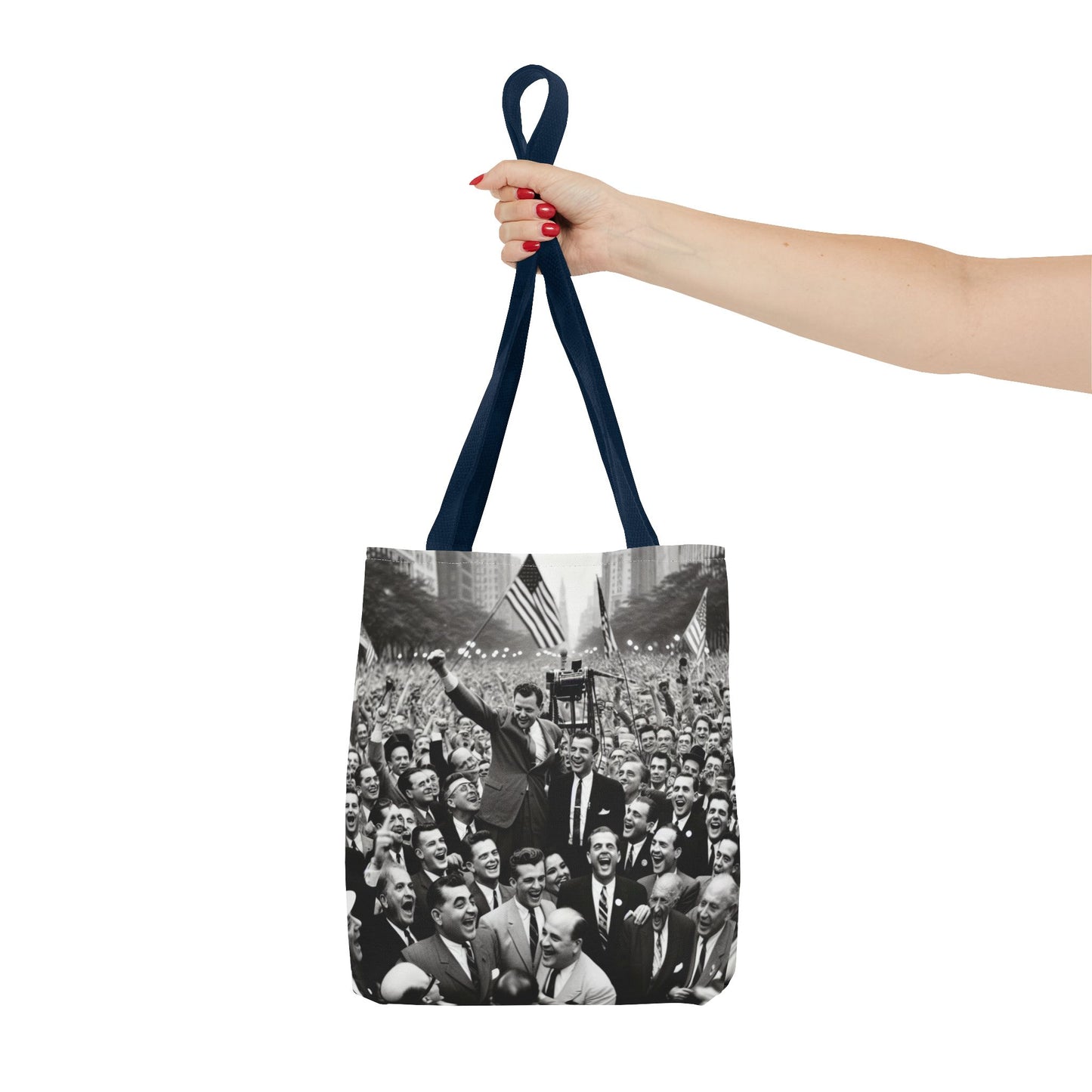 Vintage Political Rally Tote Bag — Retro Campaign Poster Design