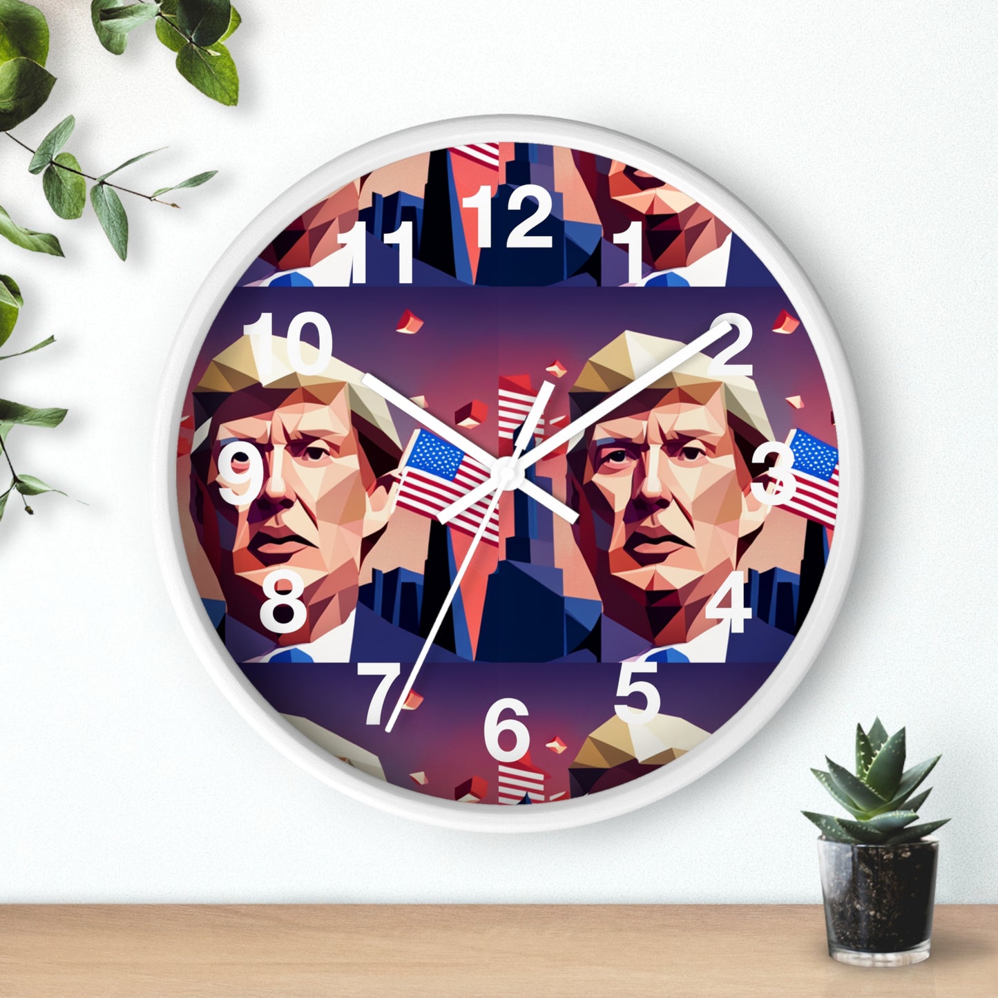 Trrump Wall Clock