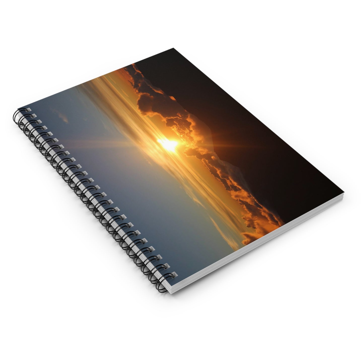 Sunrise Cloudscape Spiral Notebook — Ruled Journal for Daily Notes & Inspiration
