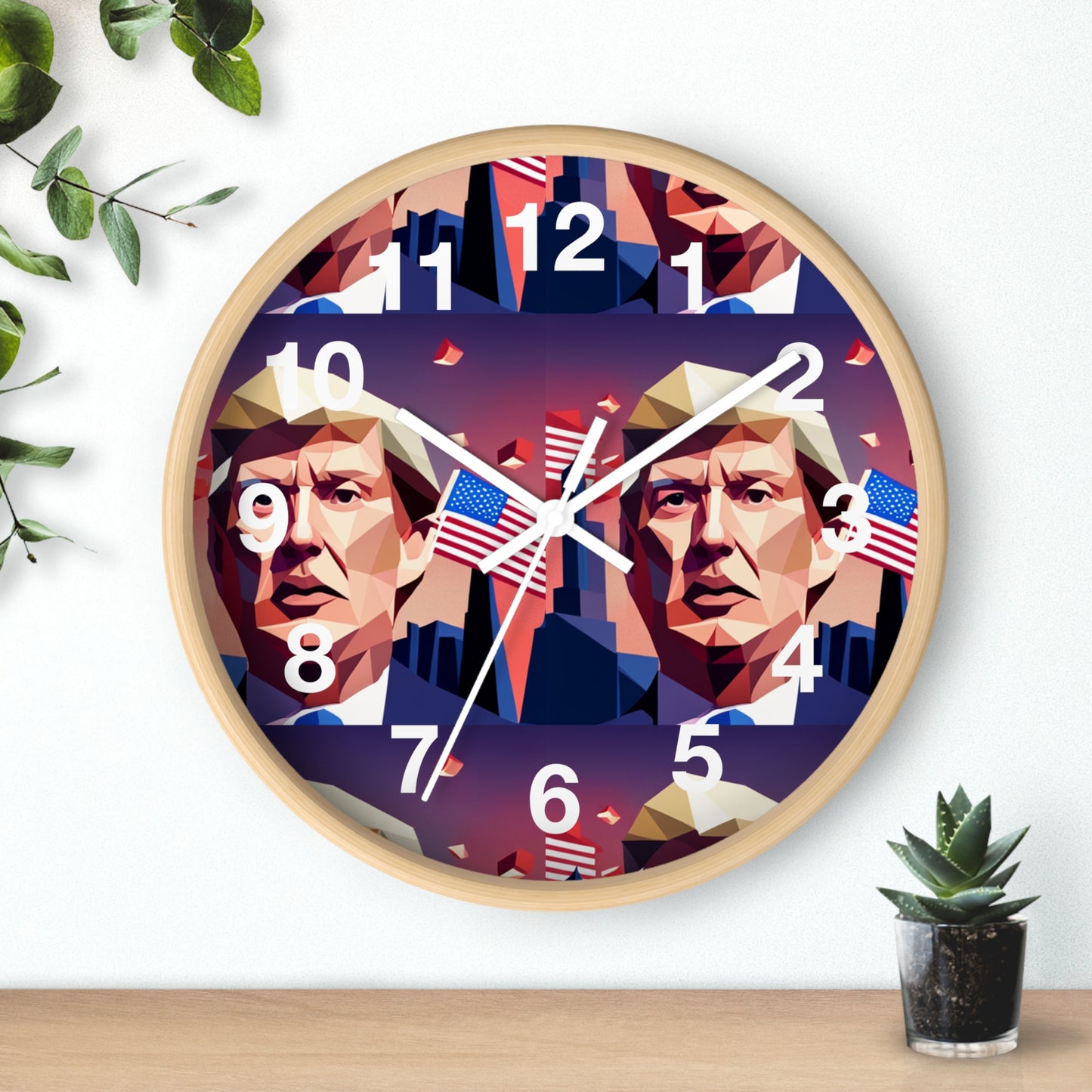 Trrump Wall Clock