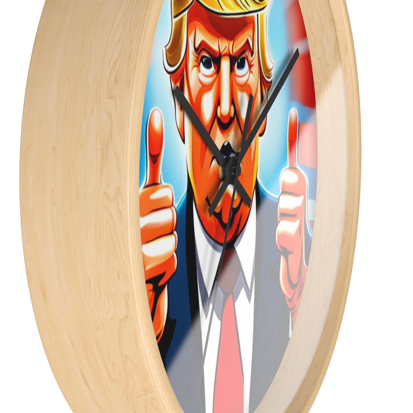 Trump Wall Clock