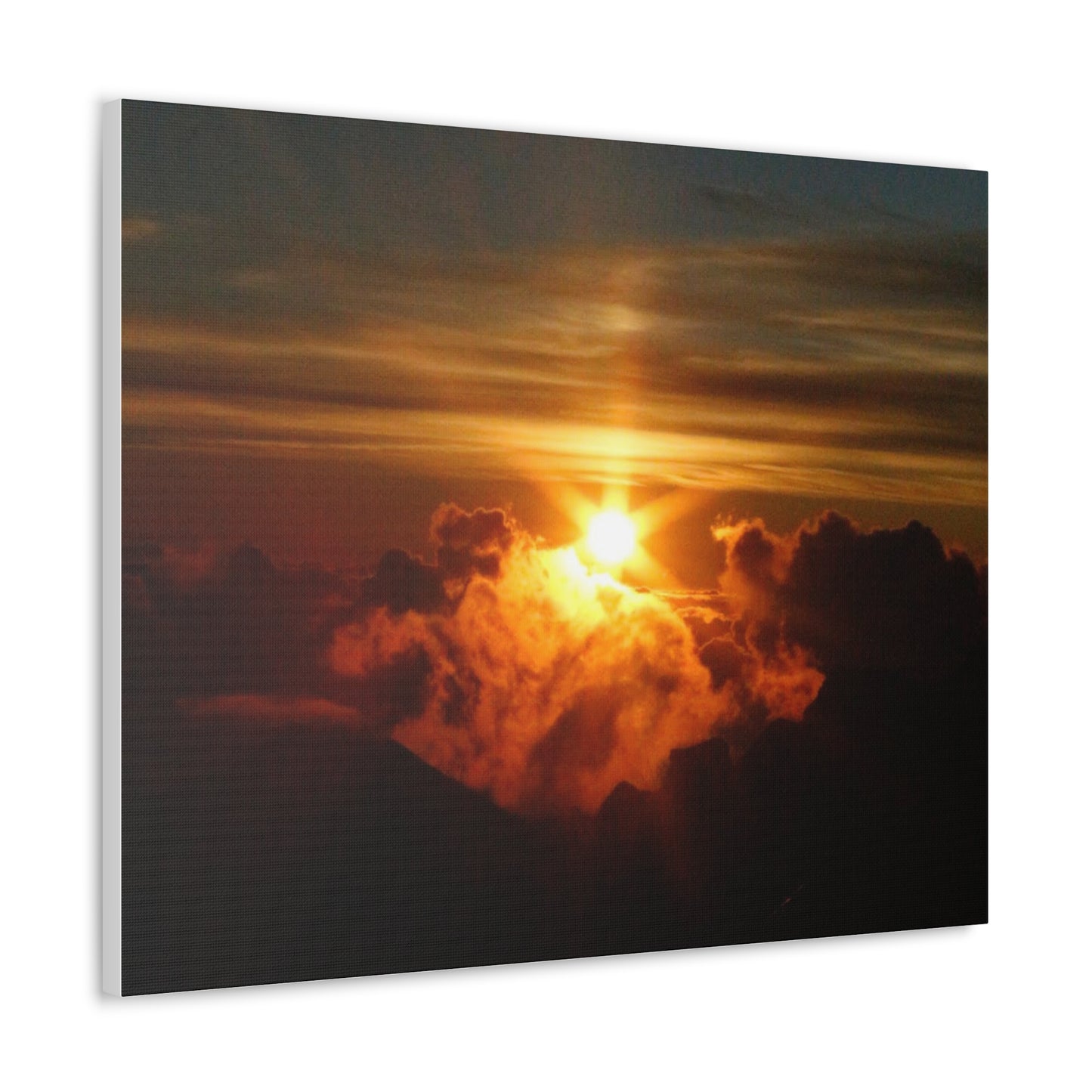 Sunrise on to of a volcano in Maui, Hawaii Canvas Gallery Wraps