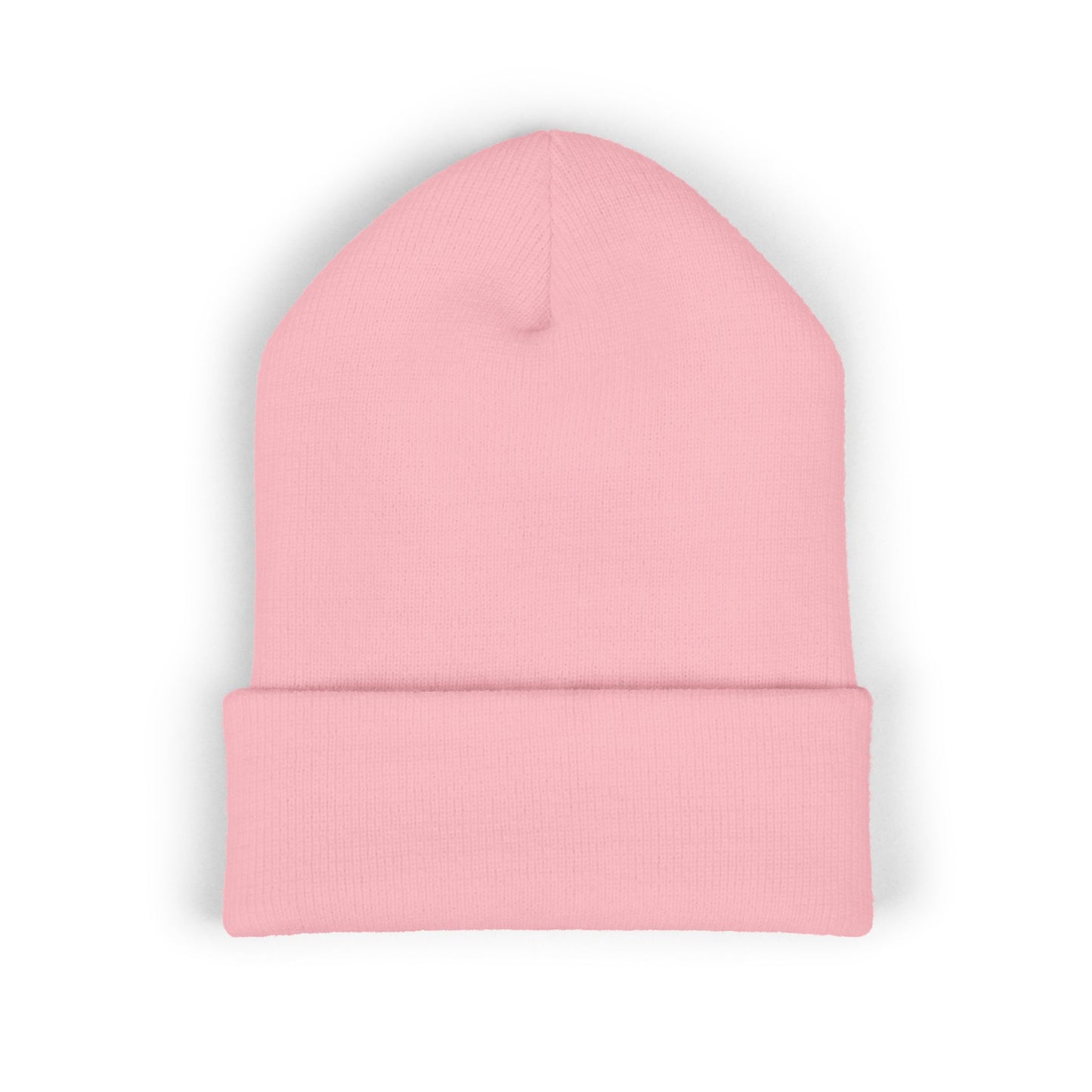 Not Guilty Embroidered Beanie — Classic Cuffed Knit Hat