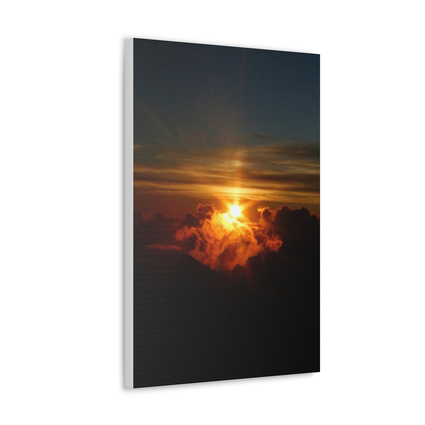 Sunrise on to of a volcano in Maui, Hawaii Canvas Gallery Wraps