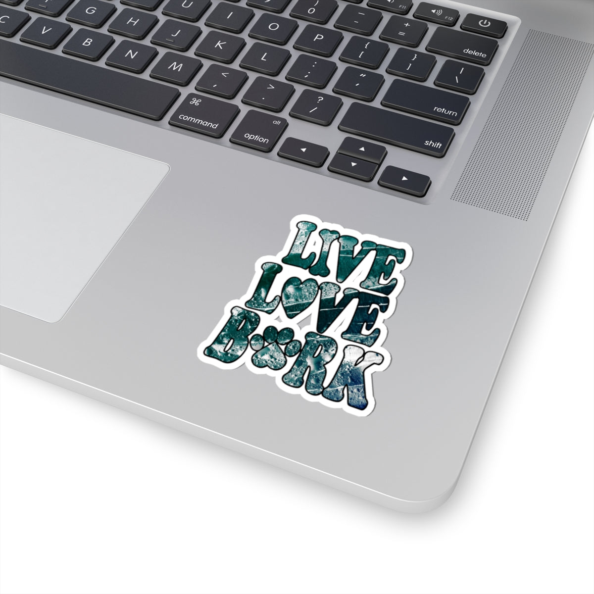 Live Love Bark Kiss-Cut Stickers