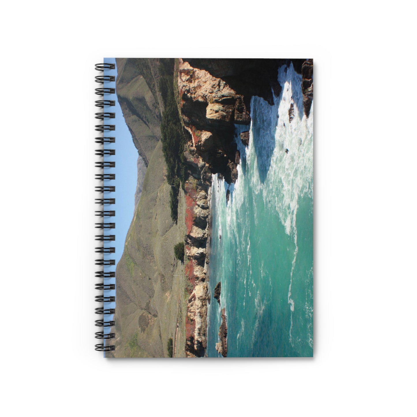 Big Sur Cali Ocean Spiral Notebook - Ruled Line