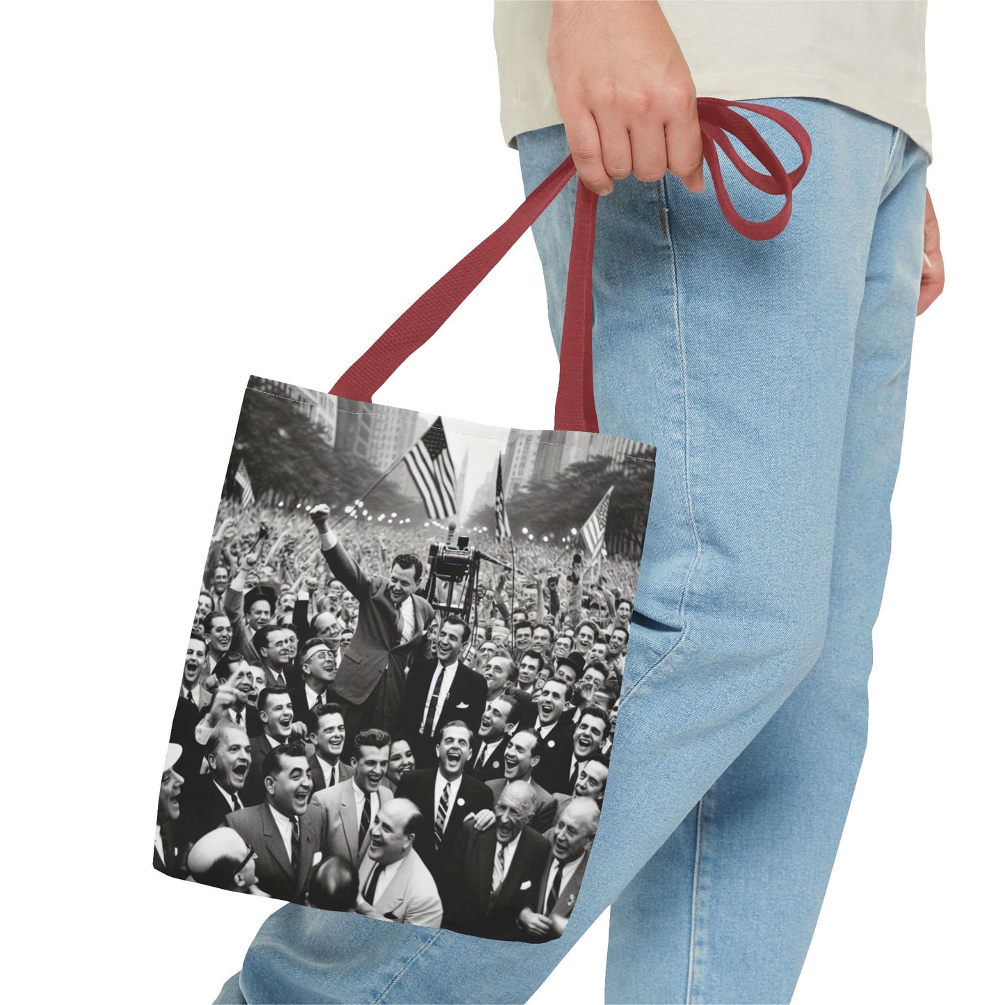 Vintage Political Rally Tote Bag — Retro Campaign Poster Design