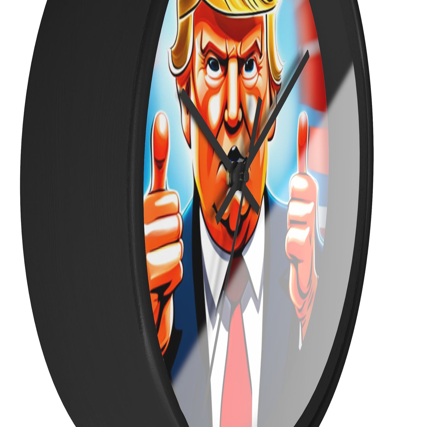 Trump Wall Clock