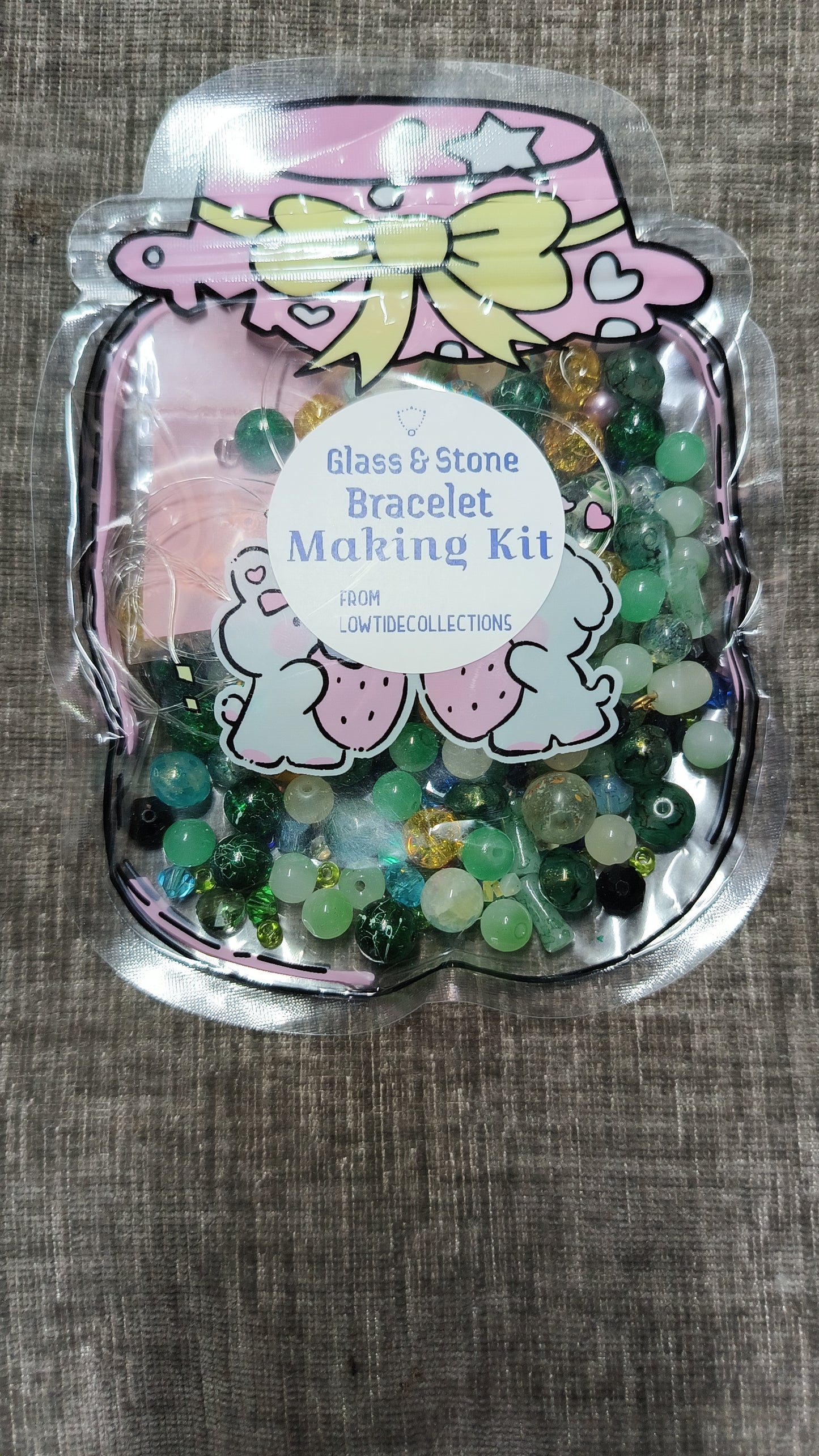 Bracelet Making Kits - Glass  & Stone Beads