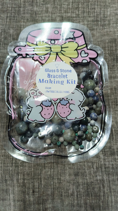 Bracelet Making Kits - Glass  & Stone Beads