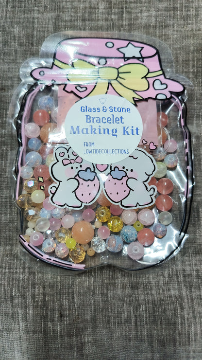 Bracelet Making Kits - Glass  & Stone Beads