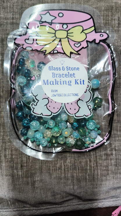 Bracelet Making Kits - Glass  & Stone Beads