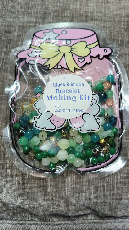 Bracelet Making Kits - Glass  & Stone Beads