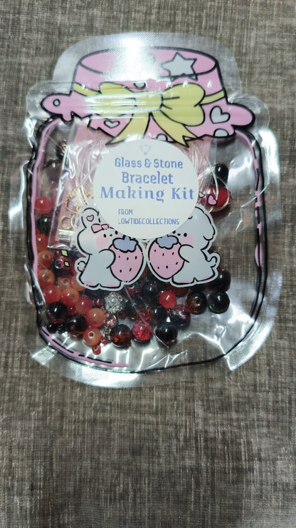 Bracelet Making Kits - Glass  & Stone Beads