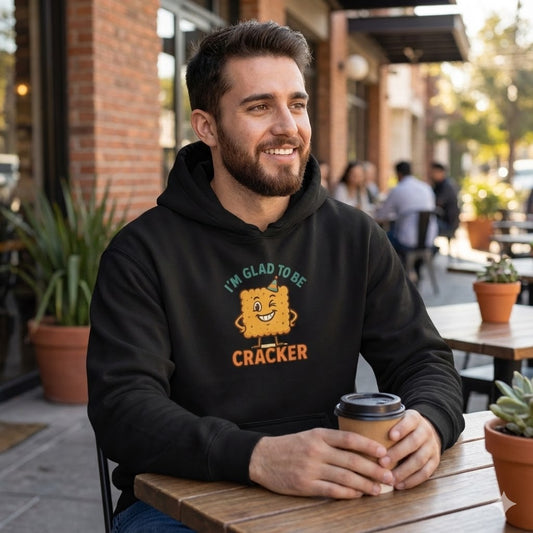 Funny Snack Character I'm Glad To Be A Cracker Hoodie